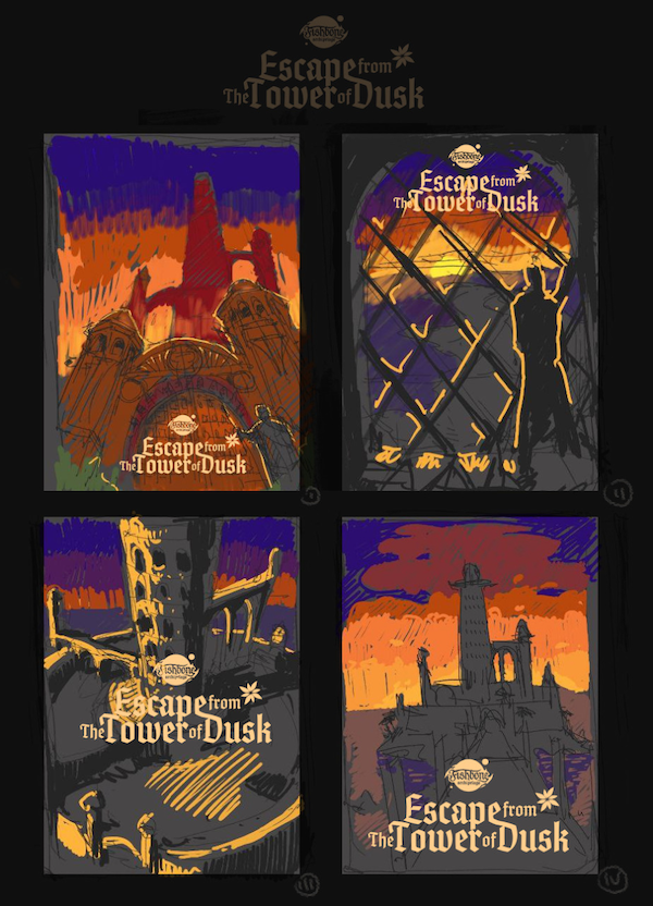 Four pictures for Escape from the Tower of Dusk