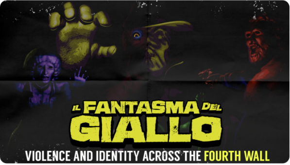 Coloured silhouettes on black background with the title of the game