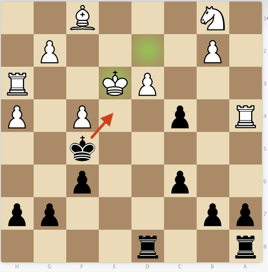 Our final chessboard as Romeo moves in for the kiss